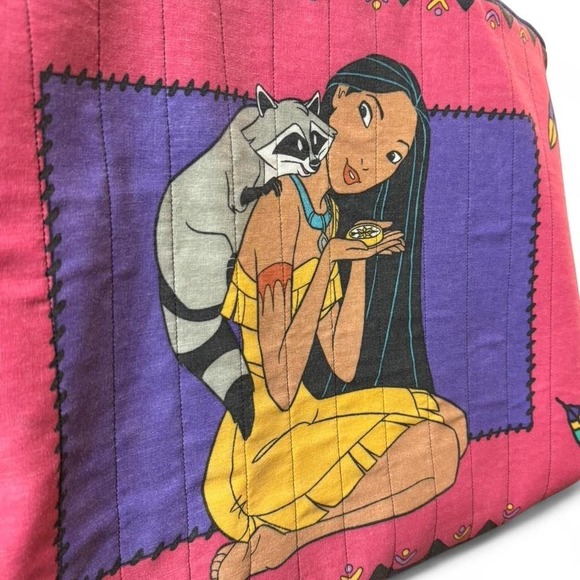 Vintage upcycled handmade Disney Pocahontas tote bag - Picture 7 of 8